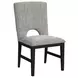Salem Gray Upholstered Dining Side Chair Set of 2