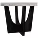 Salem Gray and Black 52" Round Marble Top Counter Height Table