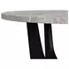 Salem Gray and Black 52" Round Dining Table
