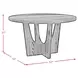 Salem Black 52" Round Dining Table