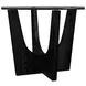 Salem Black 52" Round Glass Top Dining Table