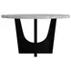 Salem Gray and Black 52" Round Dining Table