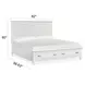 Harborwick White Dove King Storage Panel Bed