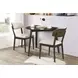 Rex Walnut Guitar Pick Corner Dining Room Set