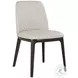 Osaka Light Gray Leather Dining Side Chair