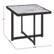 Kayley White Sintered Stone Square End Table