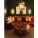 Oslo Matte Dark Burl Wood Coffee Table With Thick Top