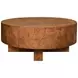 Oslo Matte Dark Burl Wood Coffee Table With Thick Top