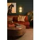 Oslo Matte Dark Burl Wood Coffee Table With Thick Top