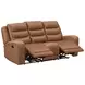 Napa Wrangler Clay Leather Triple Reclining Living Room Set