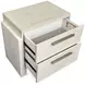 Lorelei Misty Cloud 2 Drawer Nightstand with USB Charging