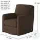 Flash Dance Berber Walnut Swivel Glider