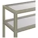 Glaze Bezel Rectangular Glass Top Console Table