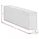 Quebec Grey Upholstered Side Storage Bench