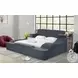 Quebec Grey Queen Upholstered Panel Bed