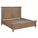 Riverdale Brown Storage King Panel Bed