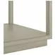 Glaze Bezel Square Glass Top End Table