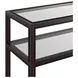 Glaze Cola Rectangular Glass Top Console Table