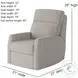 Mimi Athens Natural Swivel Rocker Recliner