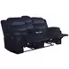 Willow Black Living Room Set with Dual Recliner