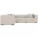 Bliss Cream 5 Piece Modular Power Reclining Sectional with Pillows