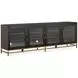 Fernholt Coffee Bean and Burnished Brass 84" TV Stand