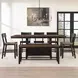 Bermuda Black 54" Counter Height Bench