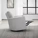 Trenton Vincent Fog Manual Swivel Glider Recliner with Pillows