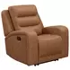 Auburn Wrangler Clay Leather Glider Recliner