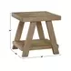 Orinda Brown Square End Table