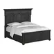 Atrium Black Queen Panel Bed