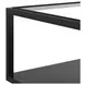 Glaze Onyx Square Glass Top Cocktail Table