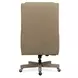 Wright Beige Leather Upholstered Swivel Tilt Executive Chair