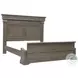 Madison Ridge Natural Bark Queen Panel Bed with Chest Footboard