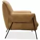 Ambroise Brown Leather Upholstered Club Chair