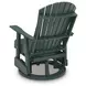 Hyland Wave Green Outdoor Swivel Glider Lounge Chair