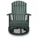 Hyland Wave Green Outdoor Swivel Glider Lounge Chair
