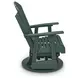 Hyland Wave Green Outdoor Swivel Glider Lounge Chair