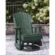 Hyland Wave Green Outdoor Swivel Glider Lounge Chair