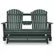 Hyland Wave Green 67" Outdoor Glider Loveseat