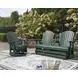 Hyland Wave Green 67" Outdoor Glider Loveseat