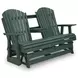 Hyland Wave Green 67" Outdoor Glider Loveseat