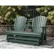 Hyland Wave Green 67" Outdoor Glider Loveseat