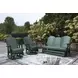 Hyland Wave Green 67" Outdoor Glider Loveseat