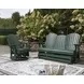 Hyland Wave Green 67" Outdoor Glider Loveseat