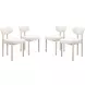 Aurea Light Gray Dining Chair Set of 4