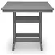 Ross Cove Dark Gray 42" Square Outdoor Counter Height Dining Room Set