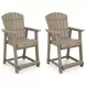 Sandy Dune Medium Brown Outdoor Bar Stool Set of 2