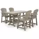 Sandy Dune Medium Brown 72" Rectangular Outdoor Counter Height Dining Room Set