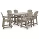 Sandy Dune Medium Brown 72" Rectangular Outdoor Counter Height Dining Table
